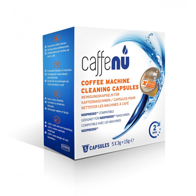 Caffenu Cleaning Capsules for Nespresso machines (5 capsules)