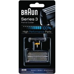 Braun partakoneen teräverkko (malleihin KOMBIPACK 30B, KP7000, SERIES 3 U.7000U.4000)