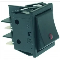 Strömbrytare 16A 250V, röd...