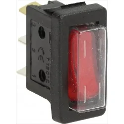 Strömbrytare 16A 250V, röd