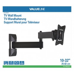 TV väggmonterbar Justerbar helt inställbar 10 till 32 "30 kg