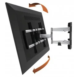 TV väggmontering helt justerbar 42 - 70 "35 kg silver / svart