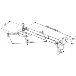 Projector Wall Mount Fully Adjustable 10 Kg Silver Projector Wall Mount Fully Adjustable 10 Kg Silver
