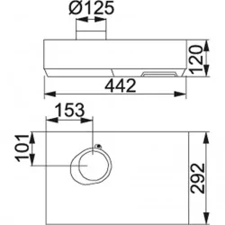 Franke F400 interior hood (110.0037.334) Franke F400 interior hood (110.0037.334)