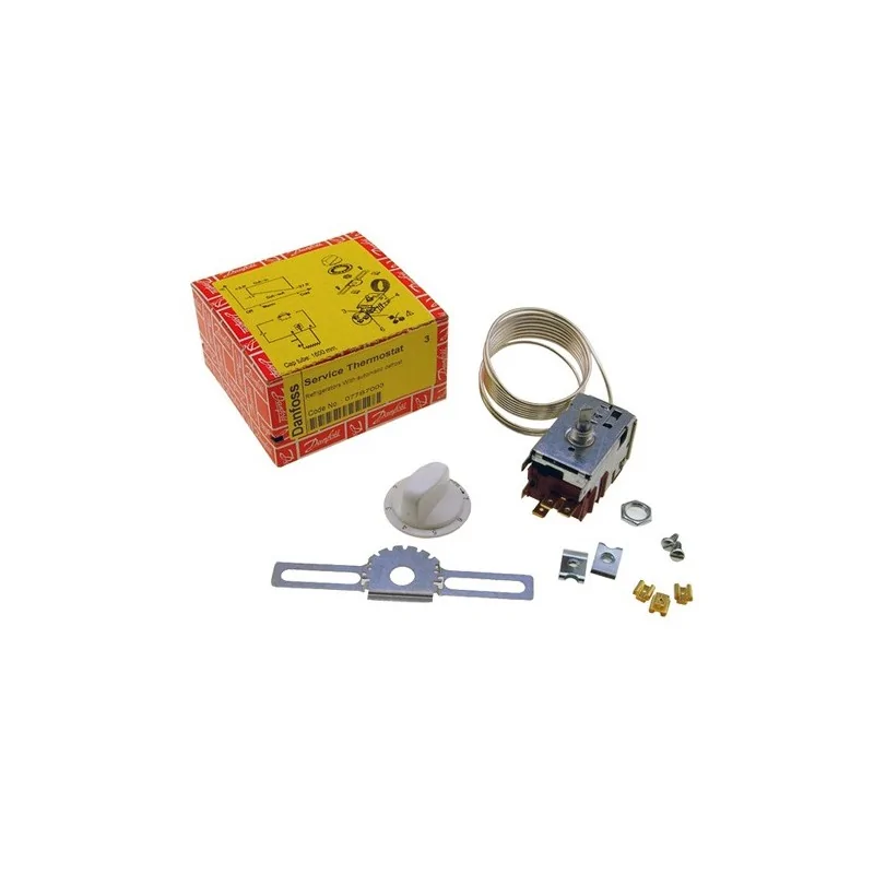 Danfoss 077B7003 thermostat, refrigerator thermostat, automatic defrost thermostat, capillary tube thermostat