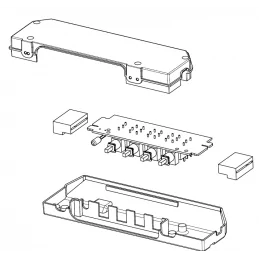 Franke knappkort, 4239610 elektronikmodul, fläkt styrkort Franke, panelmodul köksfläkt, 133.0055.249