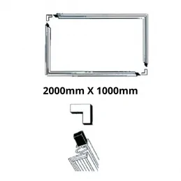 refrigerator gasket 122049, freezer door seal, magnetic gasket kit, 2000x1000 gasket refrigerator gasket 122049, freezer door seal, magnetic gasket kit, 2000x1000 gasket
