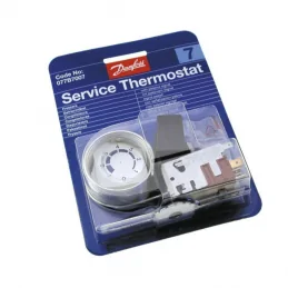 Danfoss 077B7007 thermostat, freezer thermostat, service thermostat, 2.3 m capillary, passive alarm freezer Danfoss 077B7007 thermostat, freezer thermostat, service thermostat, 2.3 m capillary, passive alarm freezer