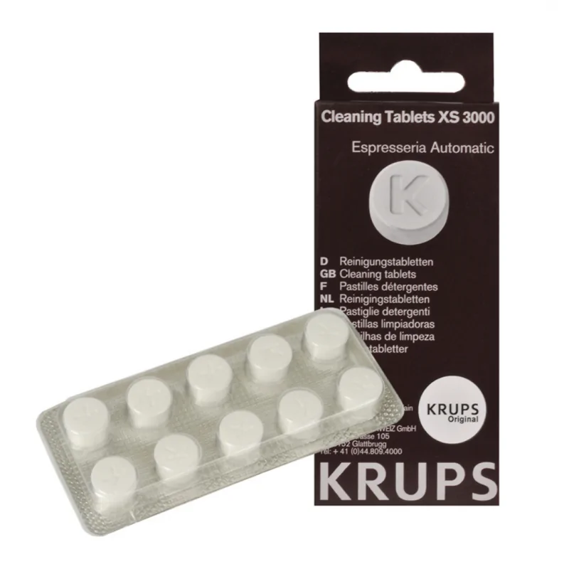 Krups puhdistustabletit, XS300010, XS3000, Krups puhdistusaine, Espresseria automatic, espresso puhdistus Krups puhdistustabletit, XS300010, XS3000, Krups puhdistusaine, Espresseria automatic, espresso puhdistus