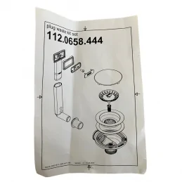 Franke ventilset med avloppssats, manuell 112.0658.444 Franke ventilset med avloppssats, manuell 112.0658.444