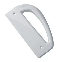 upo handtag nedre höger, kylskåp handtag upo, frys handtag höger, reservdel upo handtag, hörnhandtag kyl